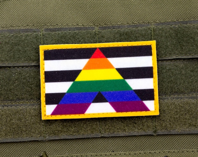 Ally flag hook and loop patch