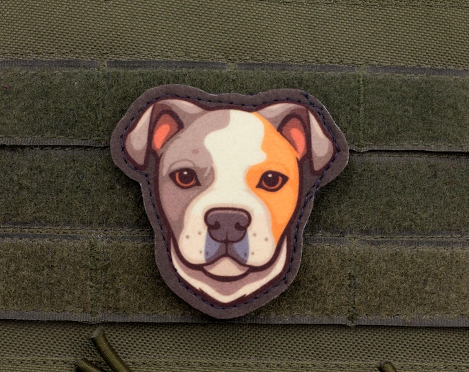 Staffordshire Bull Terrier Patch – Cartoon Style