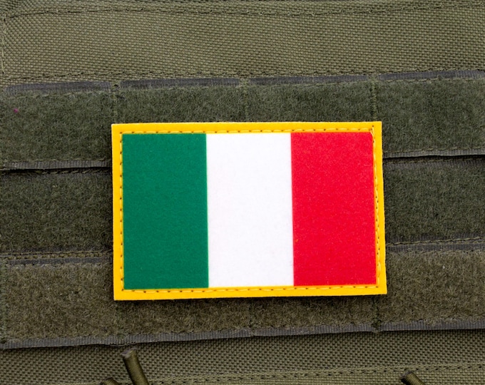 Italian Flag Hook-and-Loop Patch
