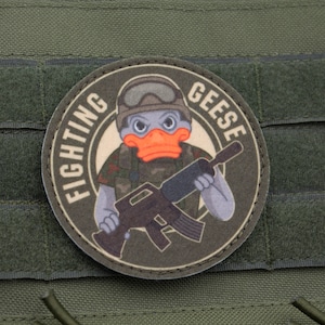 Goose funny hook and loop morale patch