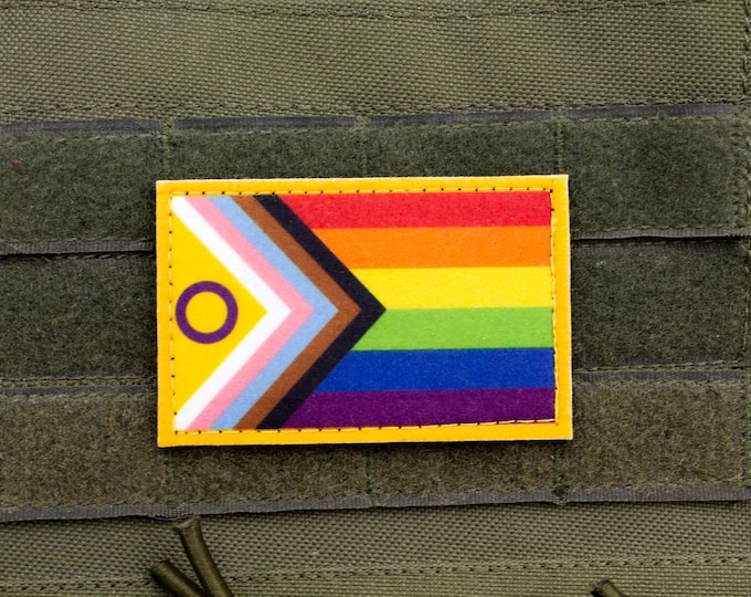 Progress pride flag NEW hook and loop patch