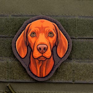 Vizsla Patch – Cartoon Style