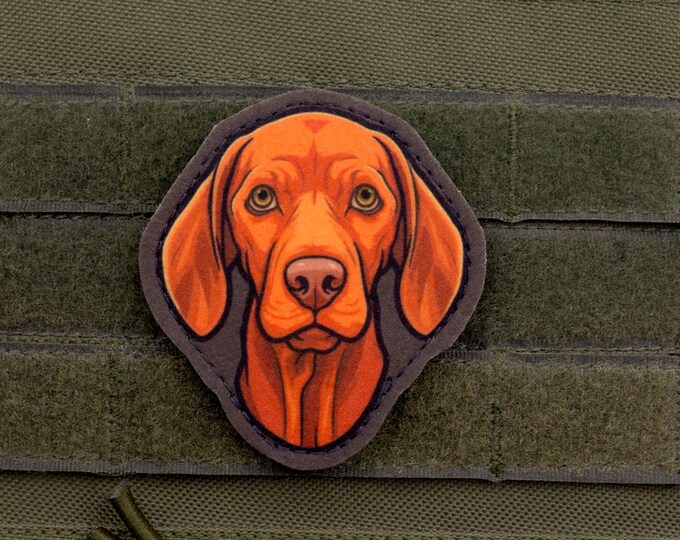 Vizsla Patch – Cartoon Style