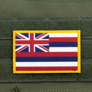 Havai flag patriotic hook and loop patch