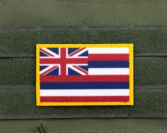 Havai flag patriotic velcro patch