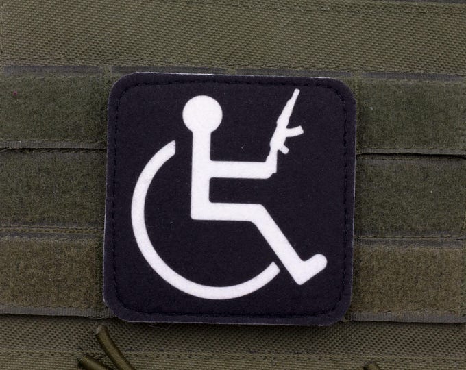 Disabled Veteran — Wounded Veteran Morale Patch BLACK