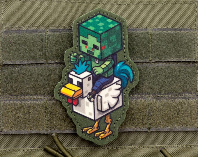 Chicken Jockey Funny Gaming Morale Patch