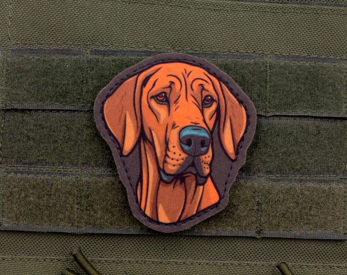 Rhodesian Ridgeback Patch – Cartoon Style