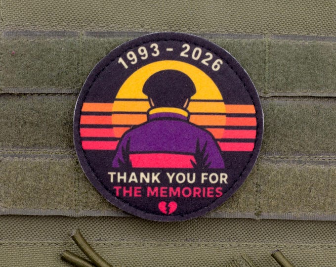 Thank You for the Memories – Oliver Tribute Patch with Hook and Loop