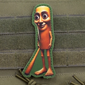 Tung Tung Tung Sahur italian brainrot tiktok meme hook and loop morale patch