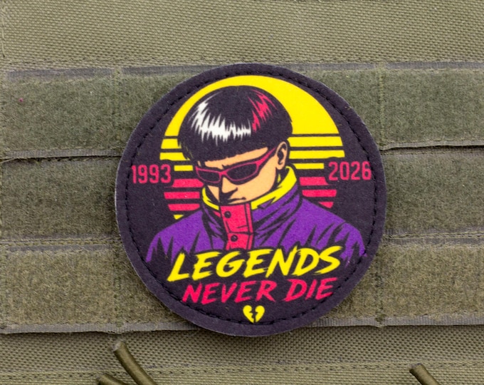 Legends Never Die – Oliver Tribute Hook and Loop Patch