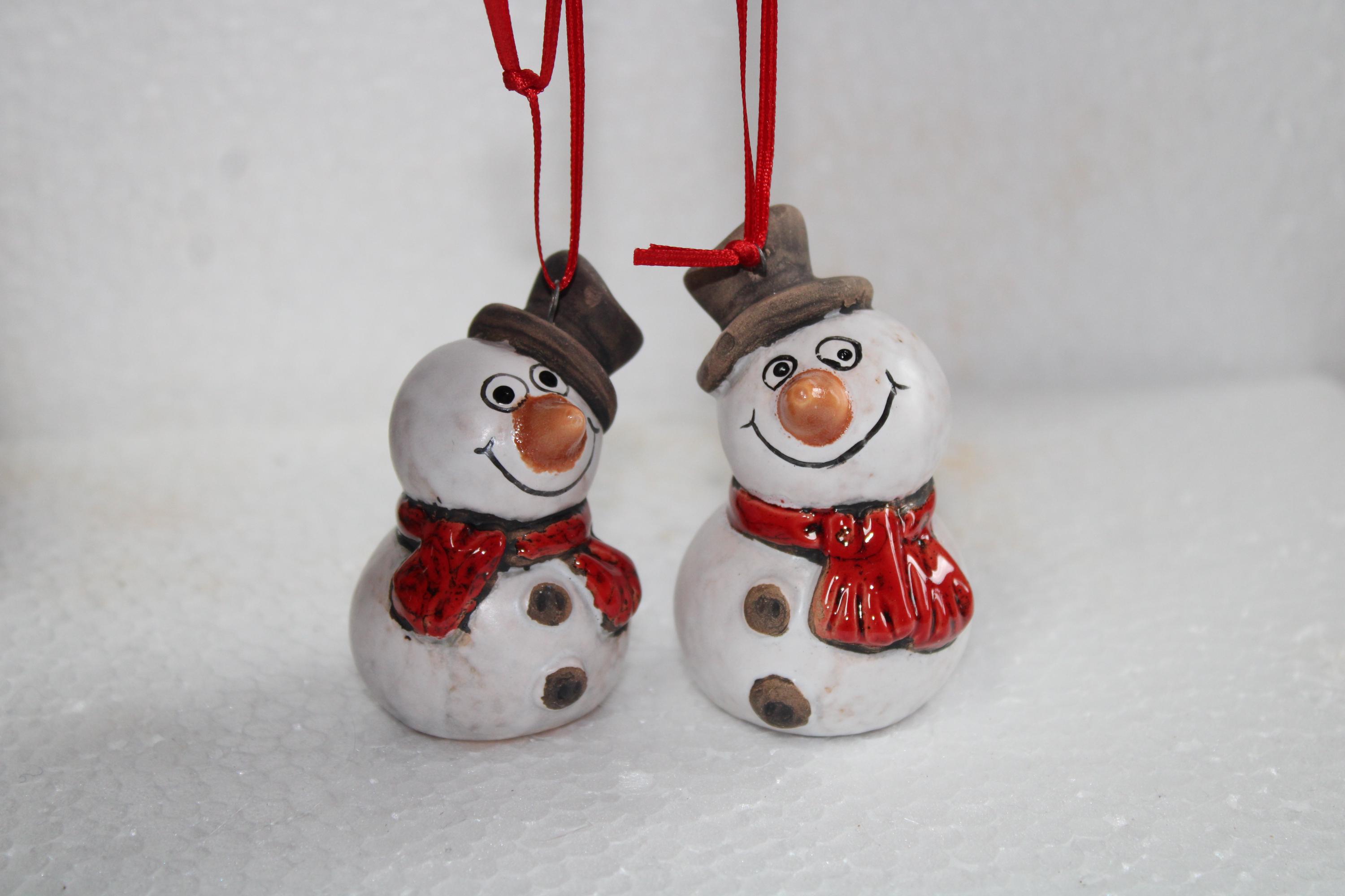 Produktbild von 3x Bastelset Glasflasche Mit Schneemann – Weihnachts-Geschenkanhänger – Neu In Packung