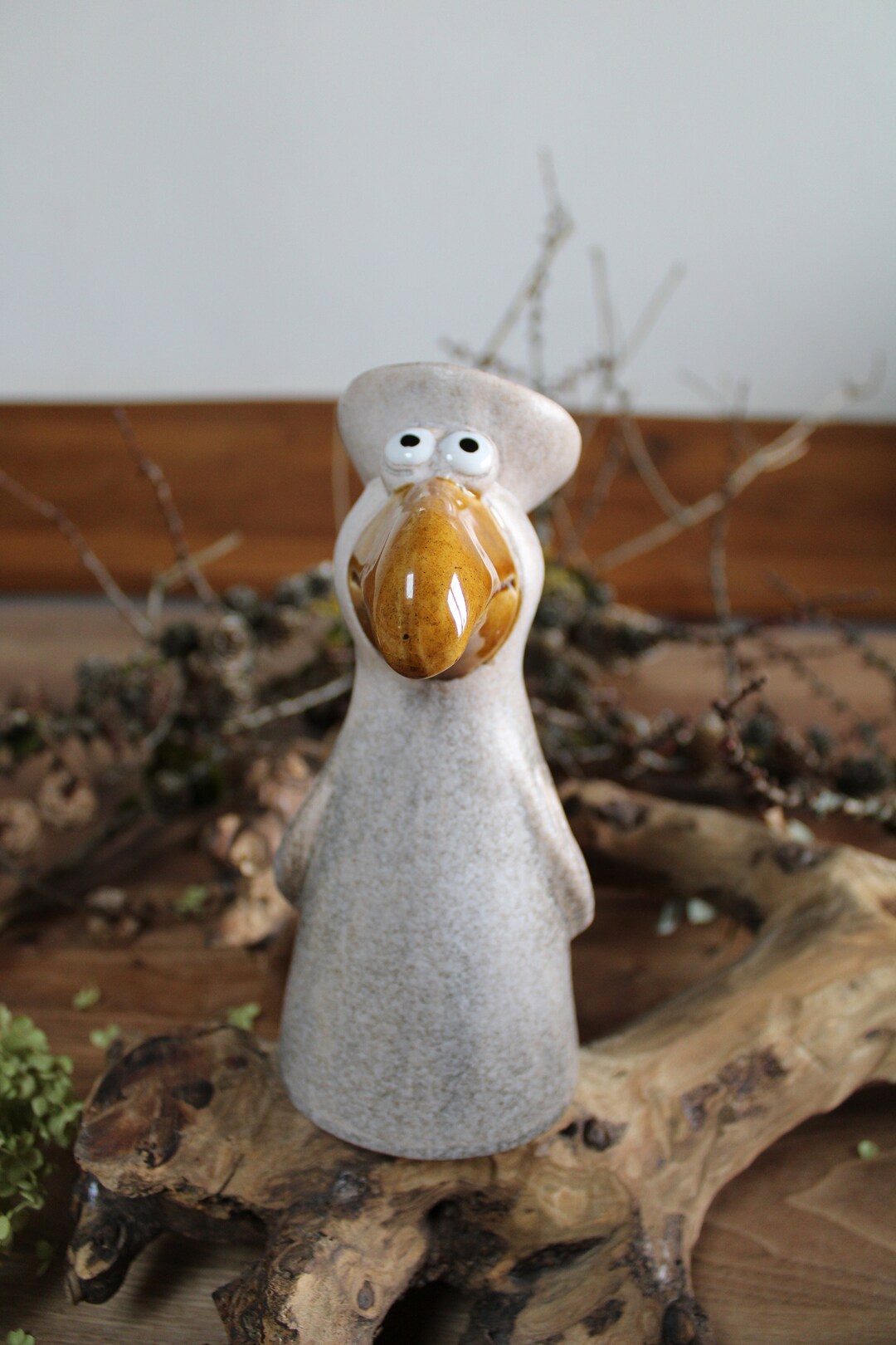 Produktbild von MagiDeal Möwen-Figur Aus Harz – Garten-Deko Für Zaun Oder Balkon, 20x9x20 Cm, Handbemalt, Maritimes Flair