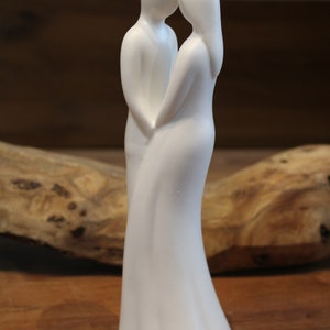 Figur aus Keramik Liebespaar Weiß, Höhe 22 cm Bild 6
