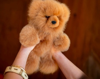 Baby Alpaca Fur Teddy Bear – Soft, Hypoallergenic, Handmade in Peru | Unique Artisan Gift