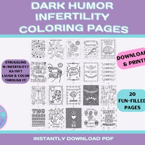 Dark Humor Infertility Coloring Pages