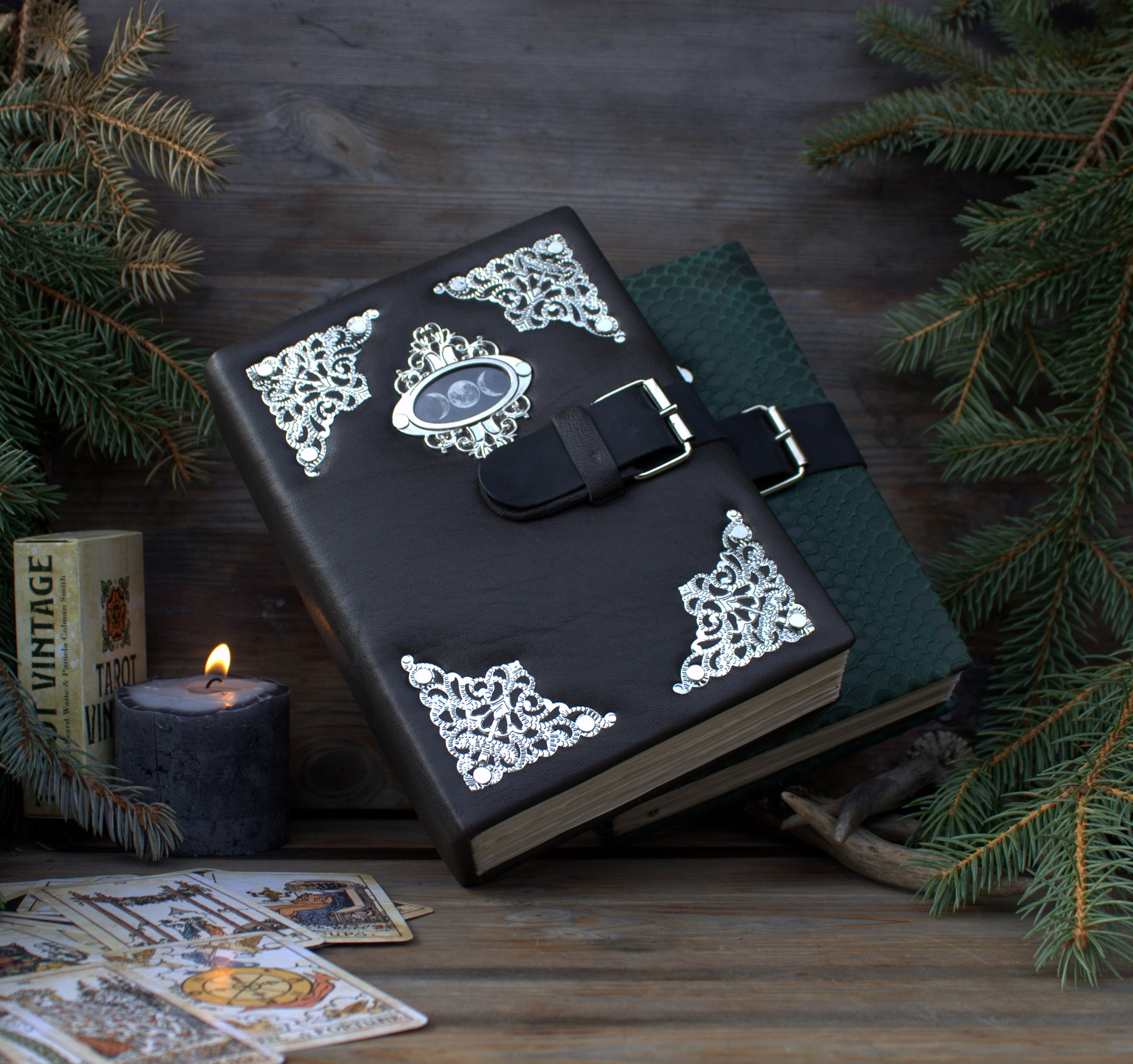 Handwritten grimoire, witches journal , old style grimoire, gothic witchcraft diary,vintage magic book journal handmade,Practical magic book
