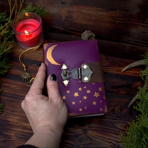 Praktisches magisches Grimoire handgemachtes antikes Zauberbuch,dunkelrote Hexe kleines Grimoire,handgefertigtes Hexenjournal,VINTAGE-TRAUMBUCH,Geschenk für Hexe