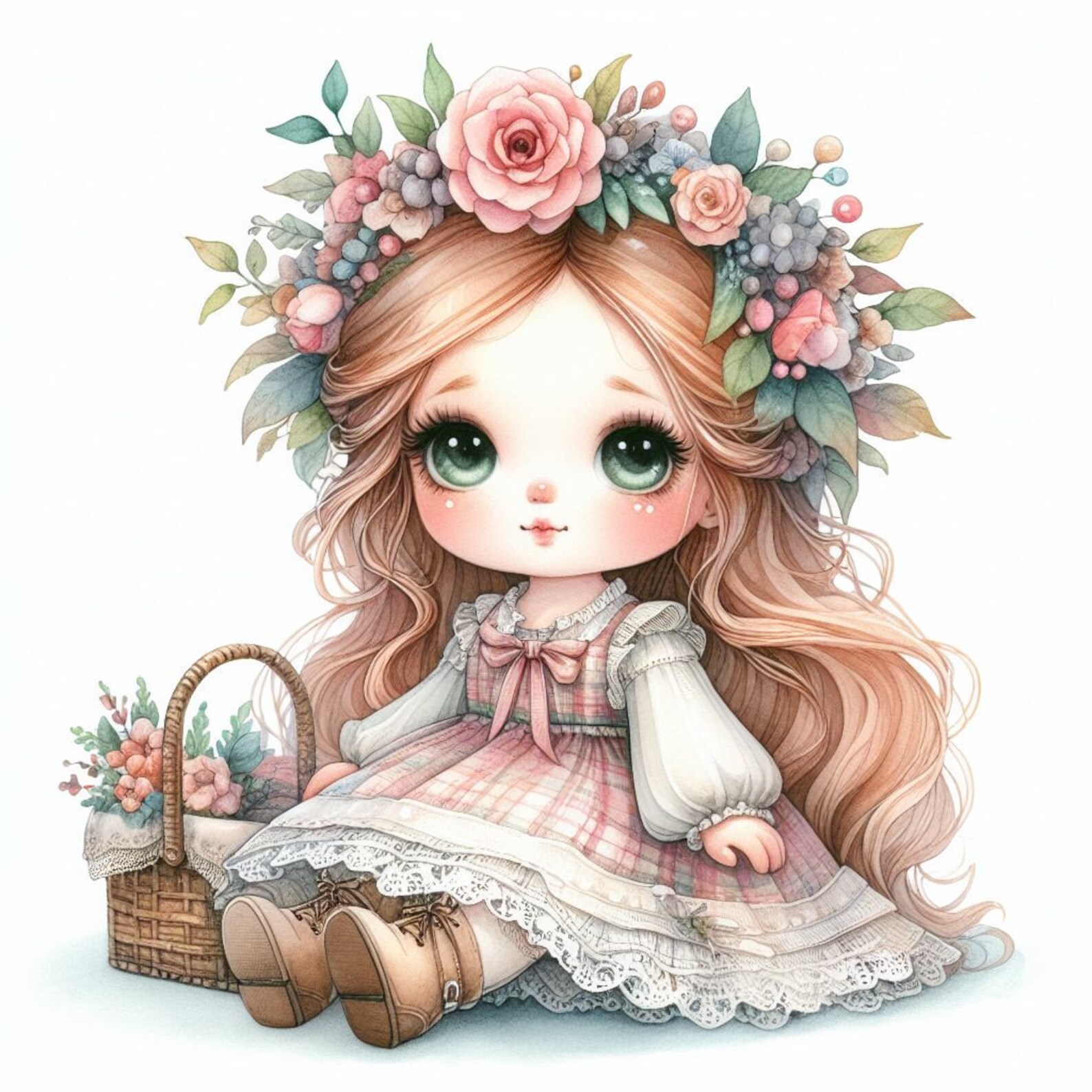 Cute Doll Clipart 10 JPG High Quality Watercolor Paintings Cute Toys Cute Doll Clipart 10 JPG High Quality Watercolor Paintings Cute Toys