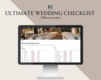 The Ultimate Wedding Planning Checklist Notion Template 2024