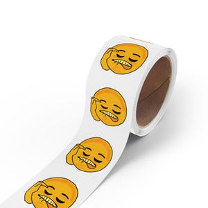 Expressive Emoji Sticker Roll, Fun Decorative Labels for Parties, Scrapbooking, Gift Wrapping, Emojis for Kids, Stationery Supplies,