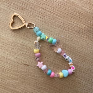 Candy ocean heart keychain