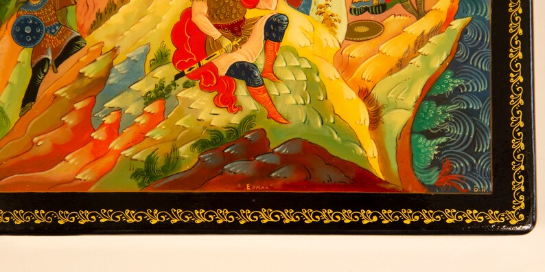 Jostovo l’art de la peinture laquée sur plateau métallique | Russie