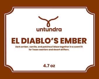 Jabón de brasa El Diablos / Barra de pachulí de vainilla ámbar / Jabón artesanal totalmente natural hecho a mano