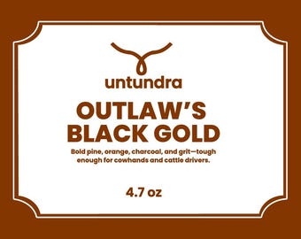 Outlaws Black Gold - Handmade Soap, All Natural by untundra