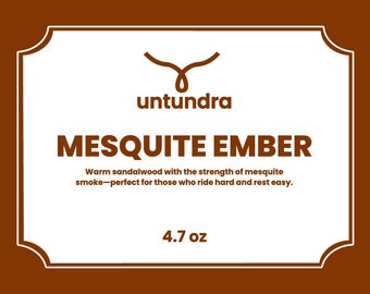 Mesquite Ember Soap | Sandalwood Shea Butter Handmade Bar | Smoky All Natural Artisan Soap