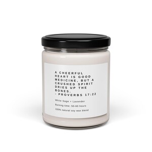 Scripture Scented Soy Candle, 9oz