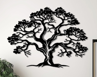 Set of 3 Pine Tree Metal Wall Art, Nature Forest Decor, Outdoor Wall ...