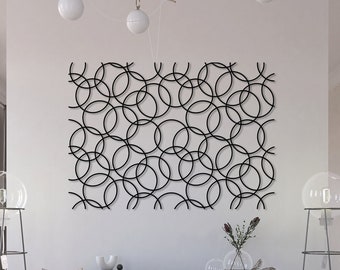 Geometric Metal Wall Art: Modern Abstract Sculpture, Luxury Home Decor
