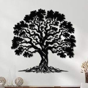 Tree of Life Metal Wall Art: Modern Farmhouse Decor