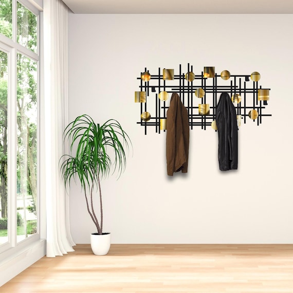 HOT Metal Coat Modern Coat Wall Rack Geometric Metal Coat