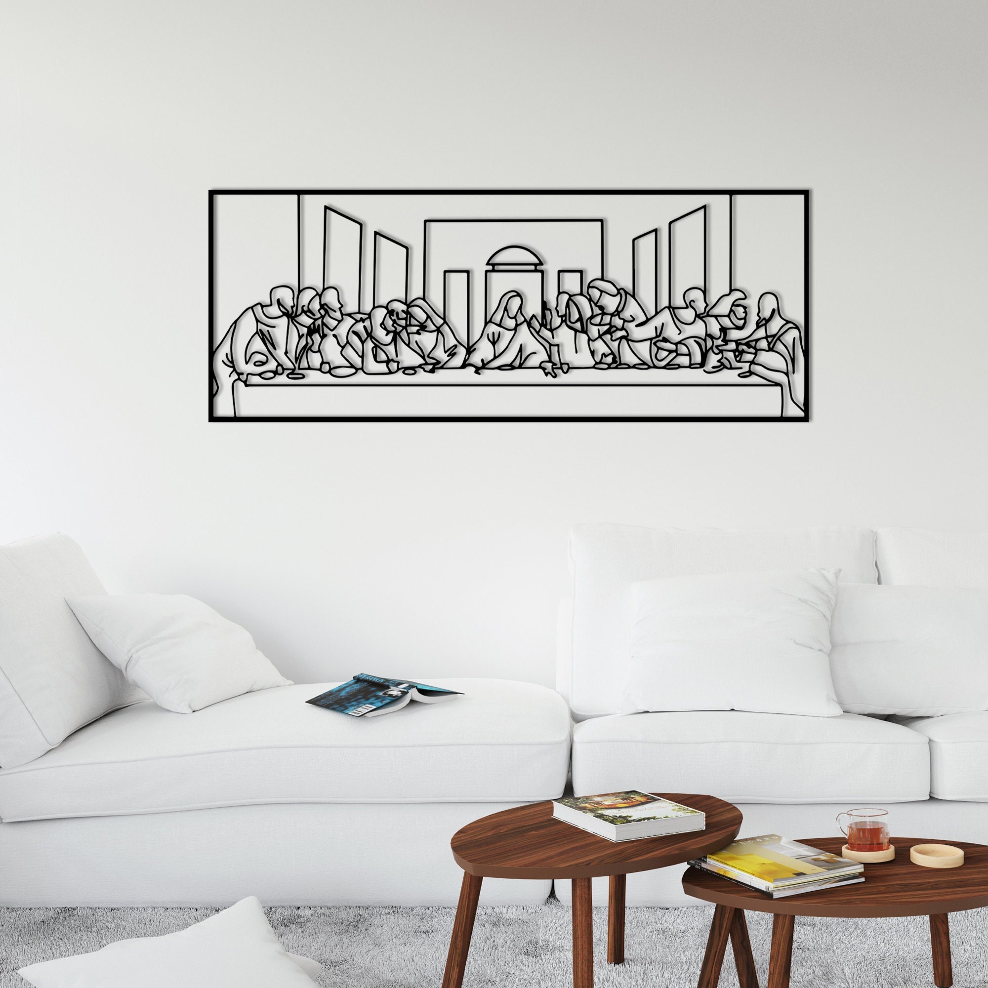 Jesus Last Supper Metal Wall Art: Christian Home Decor - Etsy