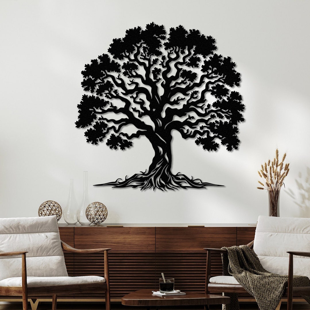 Tree of Life Metal Wall Art: Modern Farmhouse Decor - Etsy