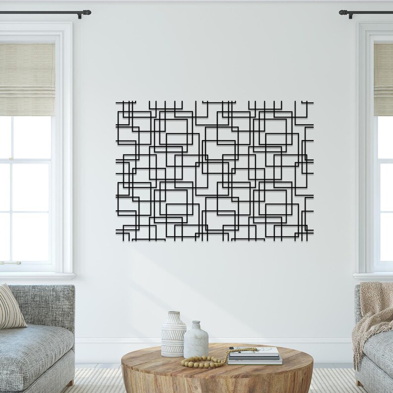 Curated visual reference: Unique Geometric Wall Art Decor Reference: Modern Style Metal Wall Art Geometric Wall Decor Abstract Wall