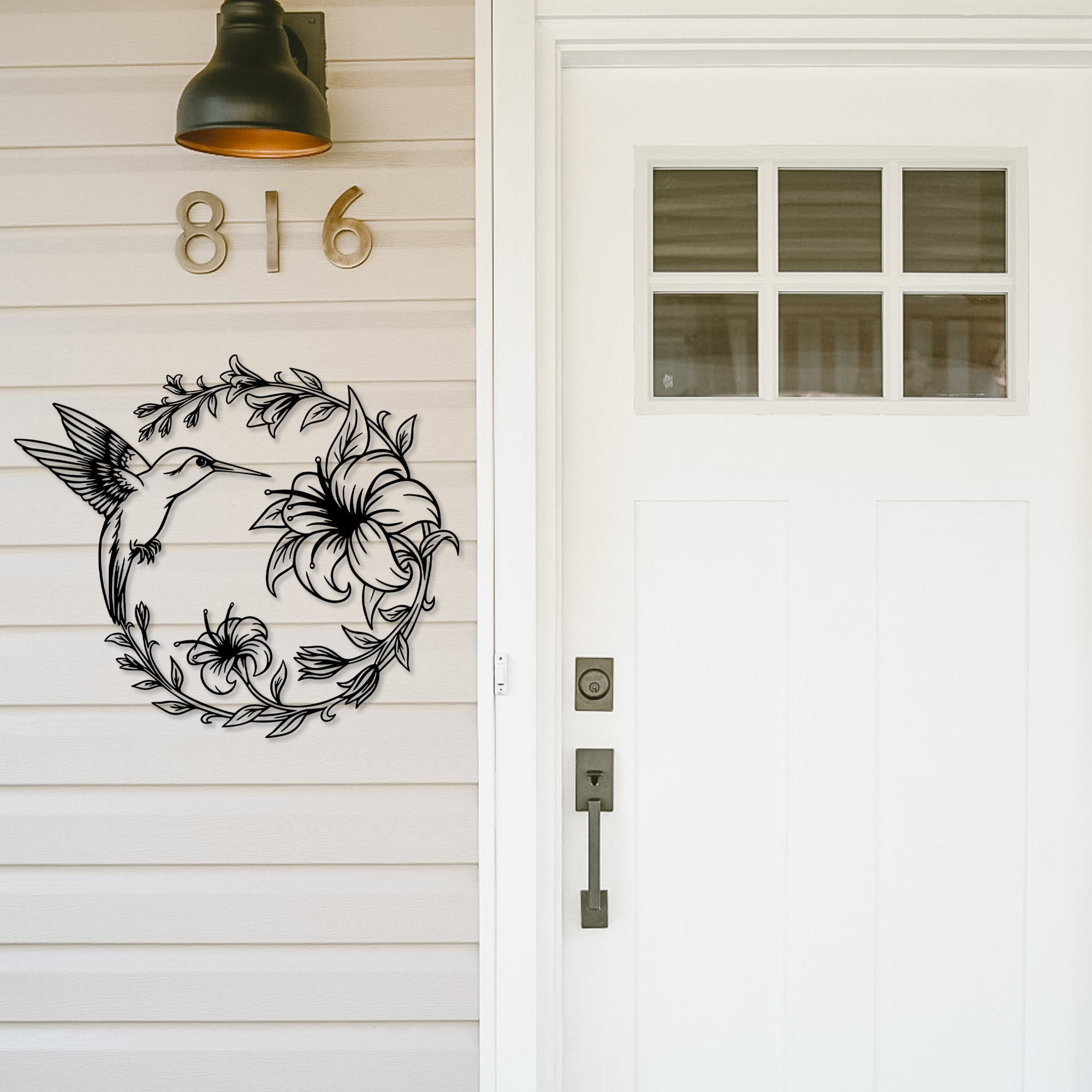 Circular Copper Color Wind Chimes With Nature Scenes & Bell In Assorted Styles - Foto 11