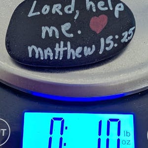 1oz Series - Decorative Hand-Painted Rocks - RockHider.com Scripture