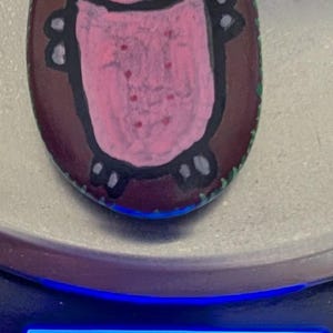 1oz Series - Decorative Hand-Painted Rocks - RockHider.com Piggy