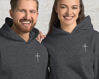 3 Nails Cross Hoodie , Holy Cross Hoodie, 3 Nails And A Cross Sweater, Faith Shirt, Jesus Shirt, Mens Christian Hoodie, Cross Hoodie