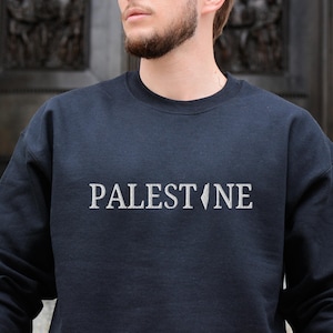 Embroidered Palestine Sweater, Free Palestine, Palestine Jersey, Palestine Flag, Kuffiyah Shirt, Keffiyeh Tshirt, Palestine Hoodie, Handala