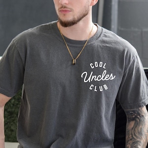 Comfort Colors Cool Uncles Club Shirt, Cool Uncle TShirt, Pregnancy Announcement Gift for Uncle, New Uncle Shirt, Gift for Uncle to Be