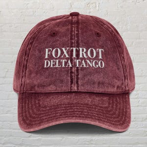 Foxtrot Delta Tango Hat Subtle Anti Trump Democrat Resistance Hat Anti Republican Fascism Gift, FDT  Election Cap Liberal Feminist