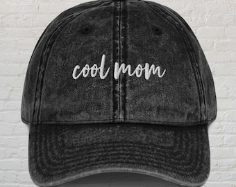 Cool Mom Hat, Cool Moms Club, Mom Vintage Cap, Gift For Mom, Mother's Day Gift, Mama Hat, Hat For Cool Moms, Mom Appreciation Hat, Mommy Hat