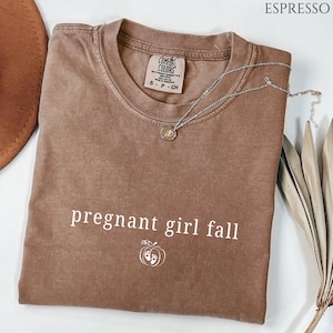 Pregnant Girl Fall Shirt,Fall Pregnancy Announcement Comfort Colors Shirt,Thanksgiving Pregnancy Reveal Shirt,Fall Baby Announcement TShirt