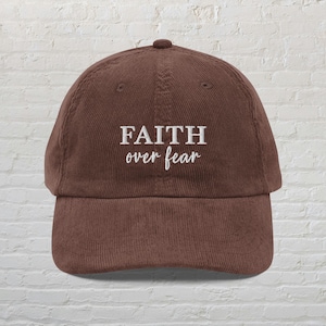 Faith Over Fear Hat Jesus Hat Christian Hat Bible Verse Shirt Faith Based Cap Cute Trendy Christian Merch Religious Gift Teenage Girl Gift