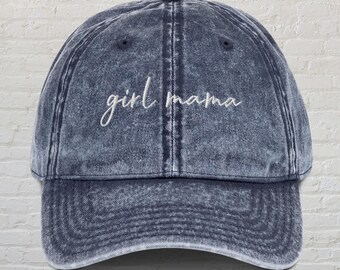 Sombrero para mamá niña, gorra vintage para mamá, regalo para el Día de la Madre, regalo para mamá niña, sombrero para mamá, gorra para mamá, regalo para futura mamá, sombrero para revelar el género