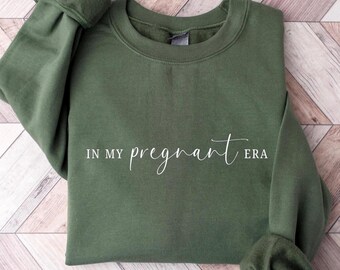 Sudadera "En mi Era de Embarazo", Anuncio de Embarazo, Revelación de Embarazo, Regalo para Futura Mamá, Sudadera de Maternidad, Revelación de Embarazo